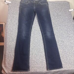 Silver Jeans Aiko Slim Boot Women 29 Blue Good Mid Rise 31 x 31 actual